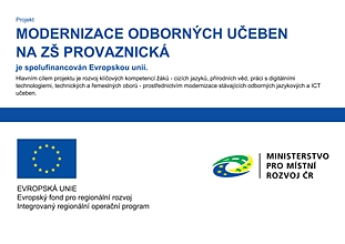 Modernizace odborných učeben na ZŠ Provaznická