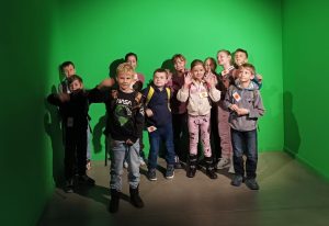 2.C zkoumala Velký svět techniky a programování  Blue-botů