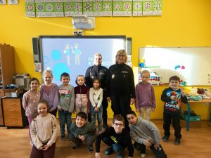 Městská policie na návštěvě v 1. D