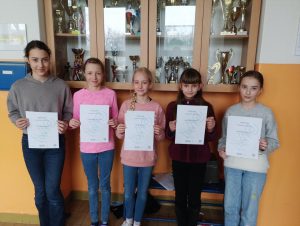 Úspěch žákyň 5. B v okresním kole Matematické olympiády