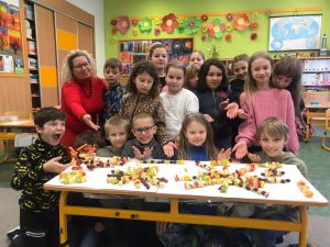 Ovocné špízy – 4.B